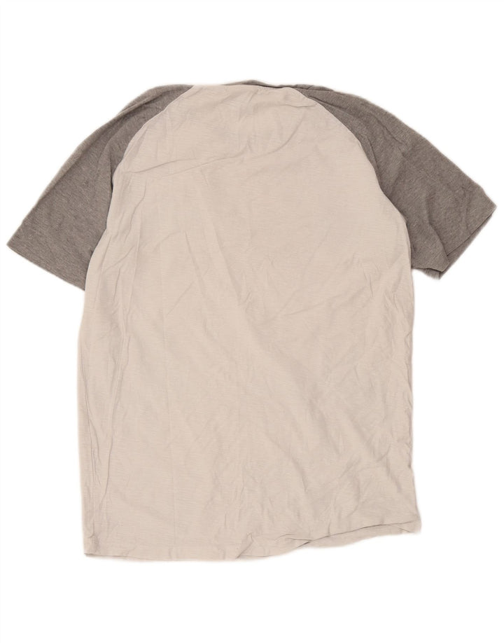 Jack & Jones Herre T-Shirt Top Stor Hvid Colourblock Bomuld