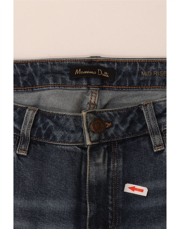 Massimo Dutti Dame Cigaret Straight Jeans EU 42 Large W32 L27 Blå