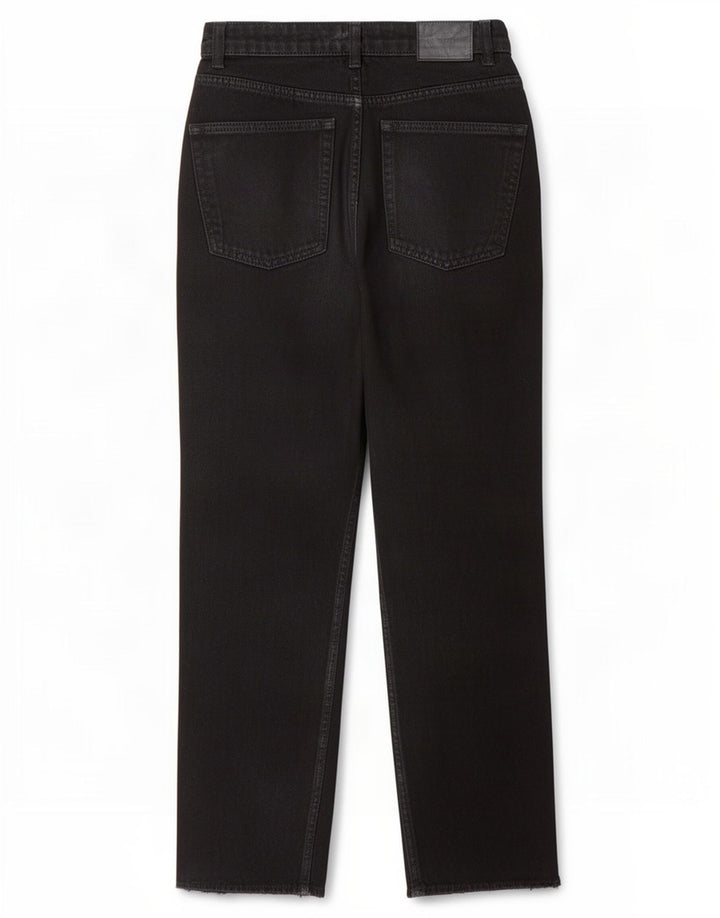 Zara Straight Jeans til kvinder EU 38 Small W28 L25 Sort