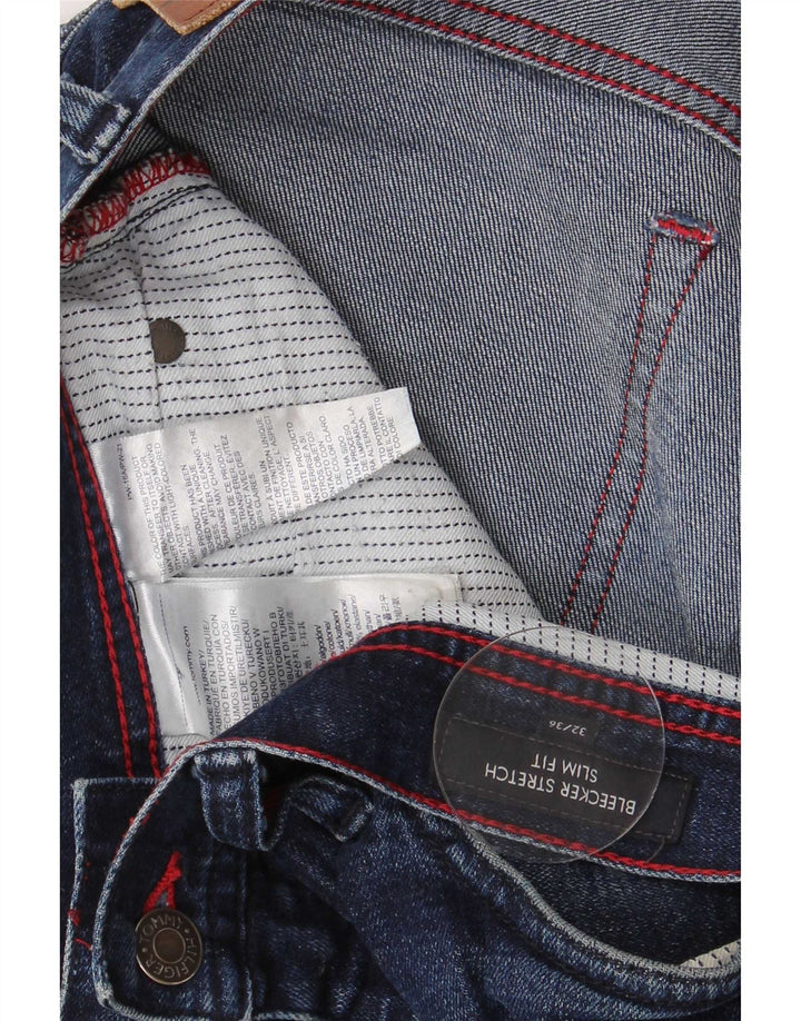 Tommy Hilfiger Dame Bleecker Slim Jeans W13 L28 Blå Bomuld