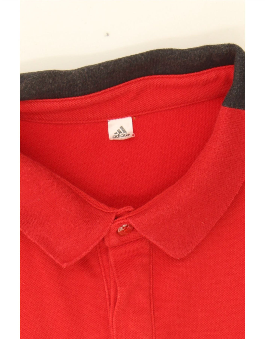 ADIDAS Mens Climalite Polo Shirt Medium Red Cotton Vintage Adidas and Second-Hand Adidas from Messina Hembry 