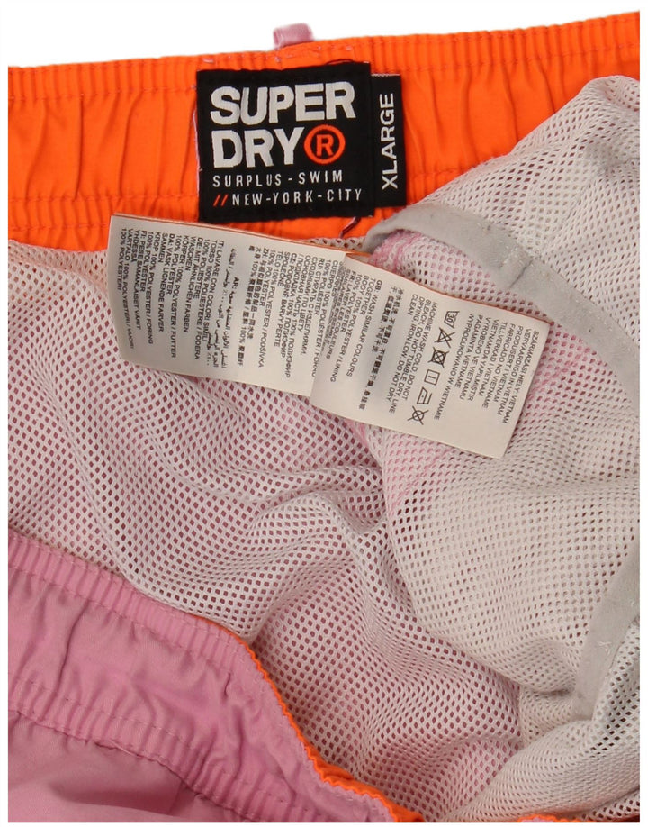 Superdry Badeshorts til mænd XL Pink Polyester