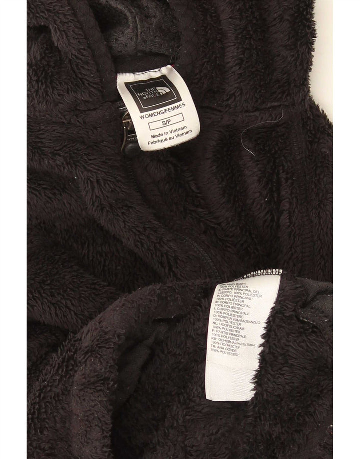 The North Face dame fleecejakke med hætte UK 10 Lille sort polyester
