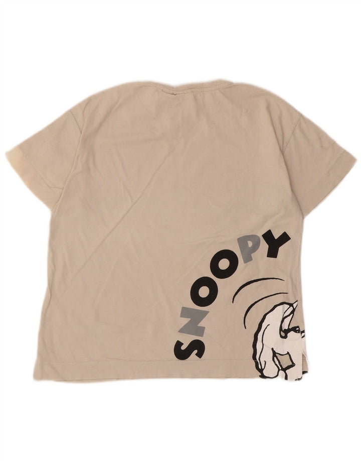 Zara Boys Grafisk T-Shirt Top 9-10 år Off White