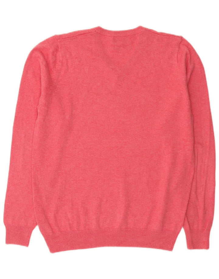Marks & Spencer Herre V-hals sweater Medium Pink Bomuld