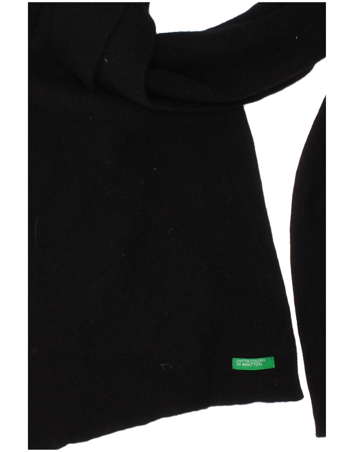 Under Colours of Benetton Womens rektangel tørklæde One Size Black Classic