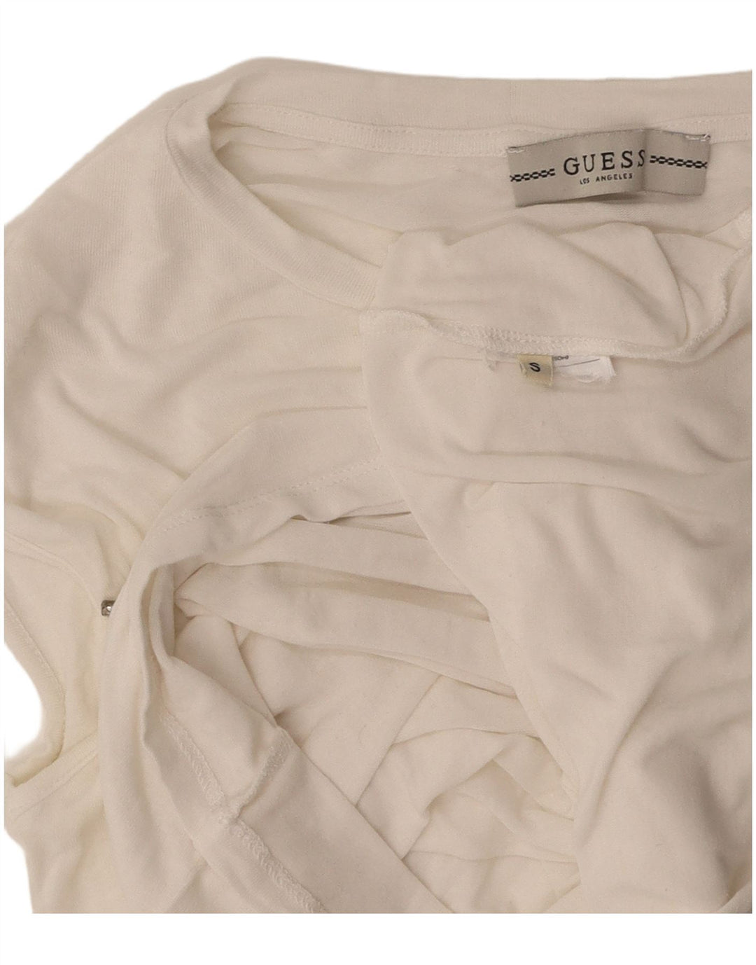 GUESS T-Shirt Top UK 10 Small White