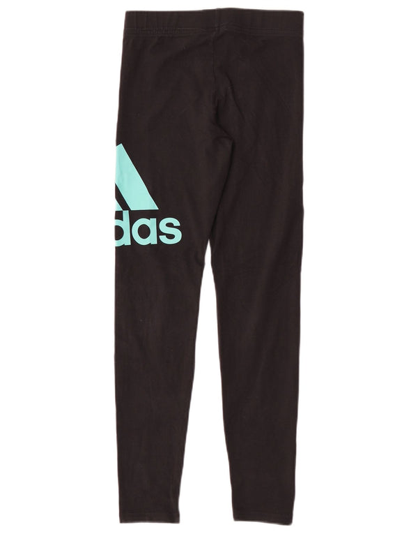 Adidas piger grafiske leggings 11-12 år sort bomuld