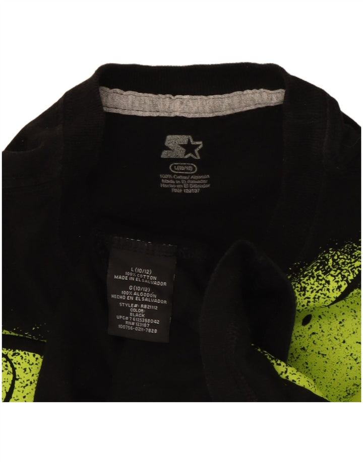 Starter Drenge Grafisk Vest Top 10-11 År Stor Sort Colourblock