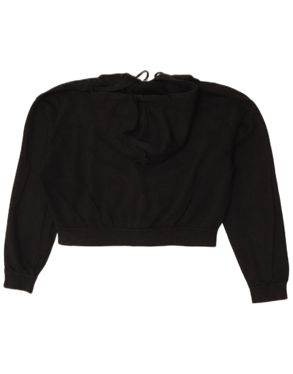 Nike Womens Crop Oversized hættetrøje med lynlås UK 10 Small Black Colourblock