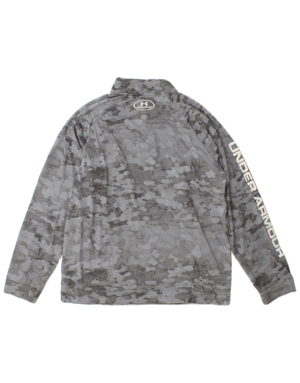 Under Armour Drenge Pullover med lynlås-hals træningsdragt Top 13-14 år XL Grå