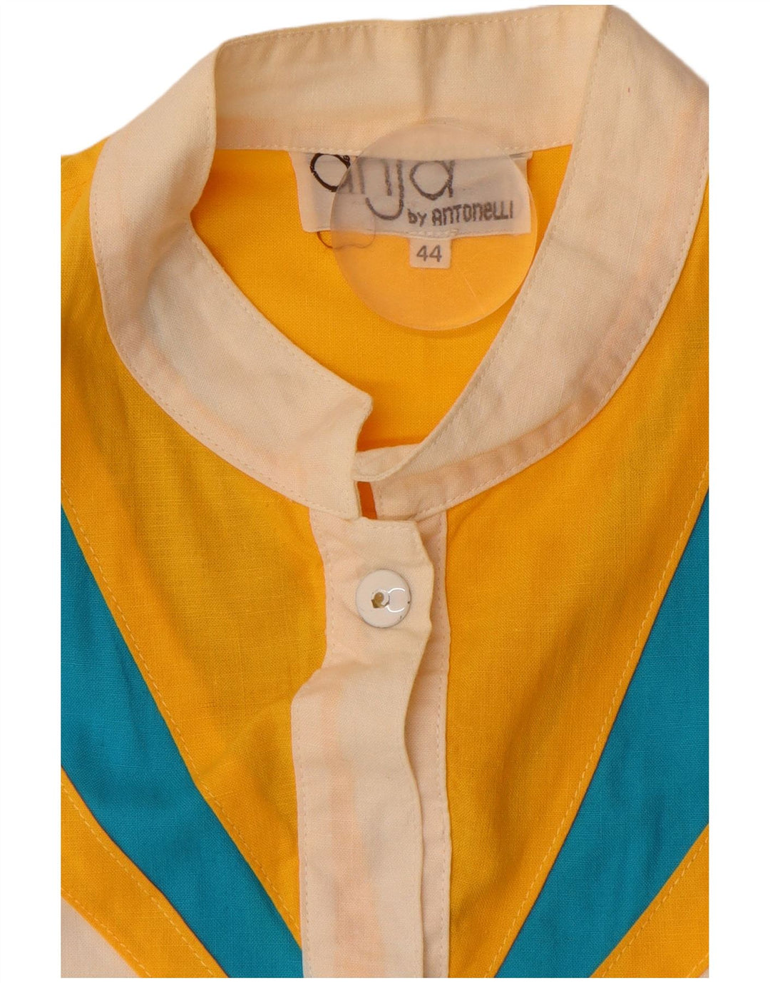 ANTONELLI Bomberjakke til kvinder IT 44 Medium Off White Colourblock Bomuld