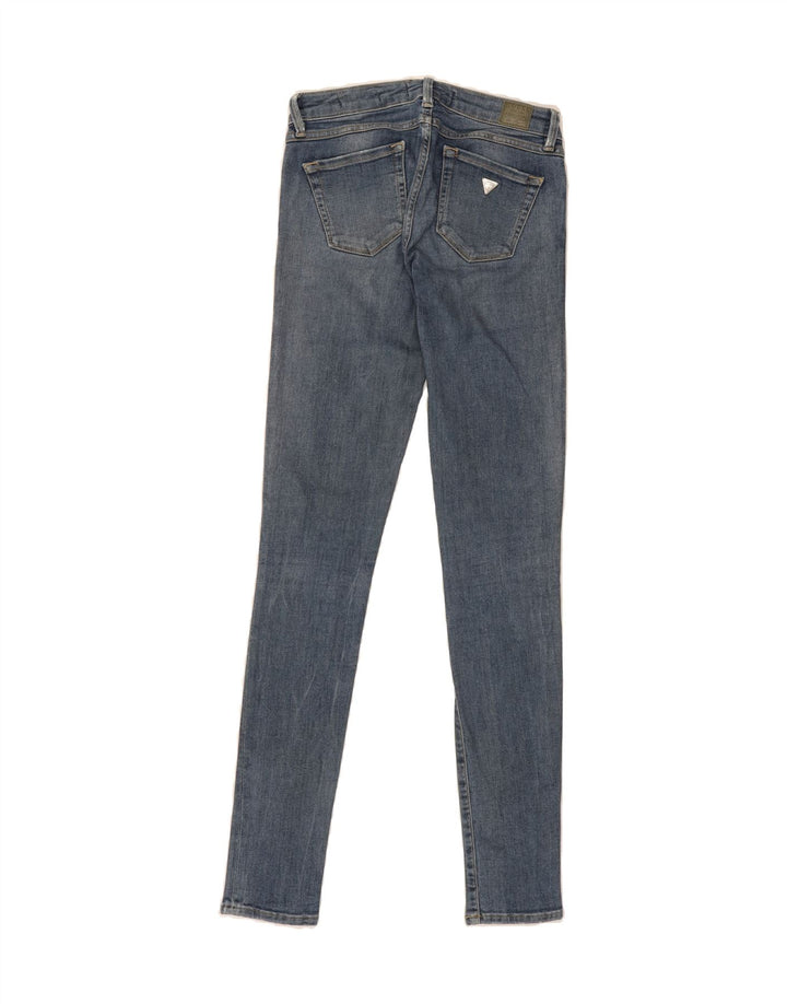 GUESS Womens Skinny Jeans W25 L31 Blue Vintage Guess and Second-Hand Guess from Messina Hembry 