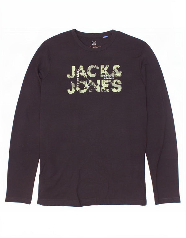 Jack & Jones Boys Grafisk Top Langærmet 13-14 år Sort