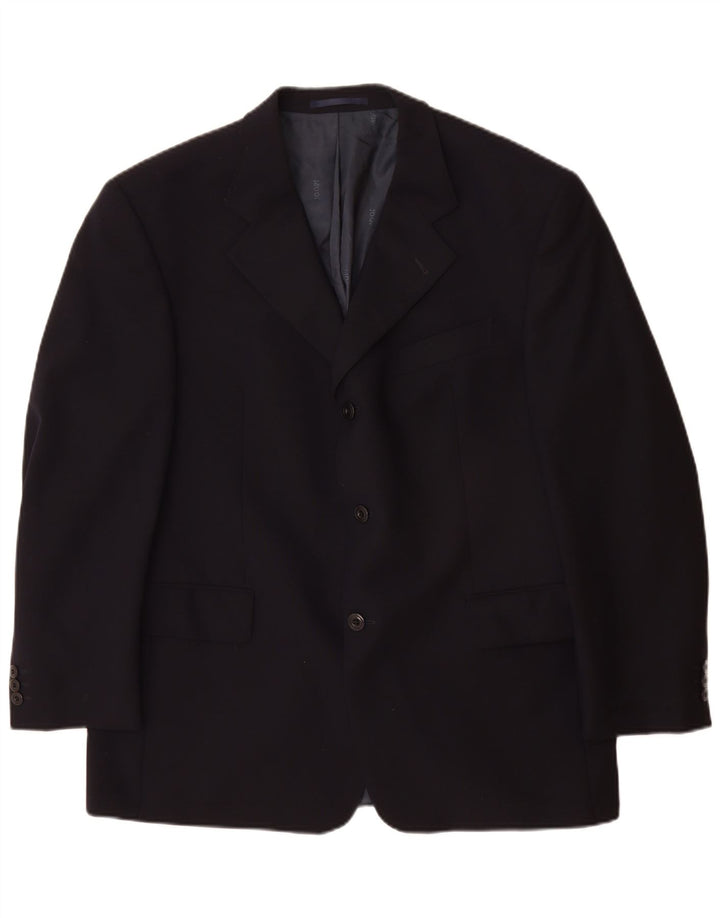 Cerruti 1881 Herre 3-knaps blazerjakke UK 40 Large Navyblå Virgin Wool