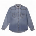 Wrangler Herre Casual Denim Shirt XL Blå Bomuld