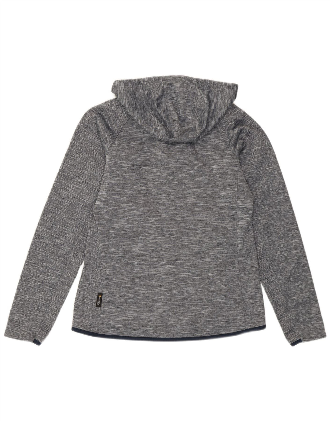 Jack Wolfskin Dame Hættetrøje Sweater UK 12 mellemgrå Flecked Polyester