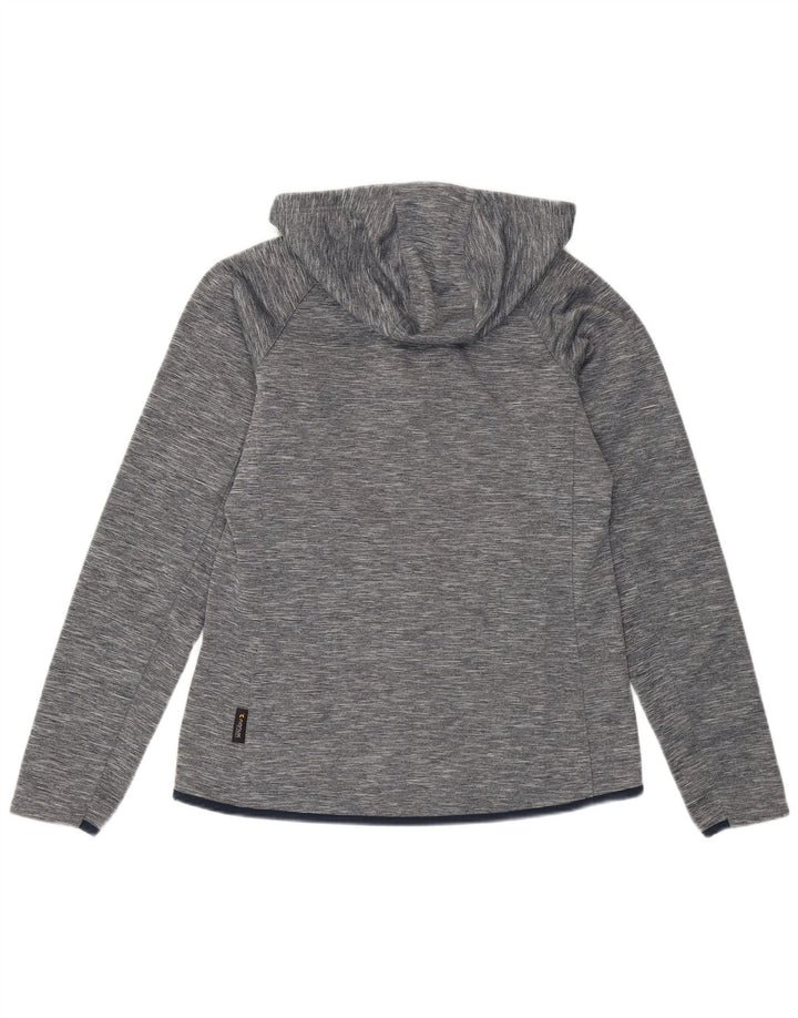 Jack Wolfskin Dame Hættetrøje Sweater UK 12 mellemgrå Flecked Polyester