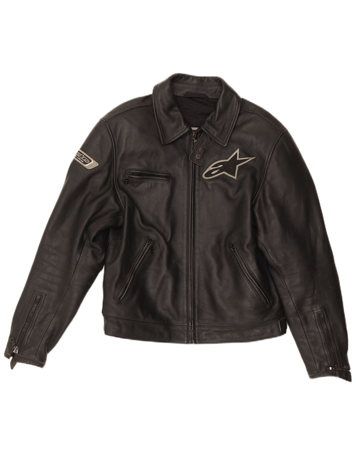 Alpinestars Herre grafisk læder racerjakke EU 50 medium sort læder