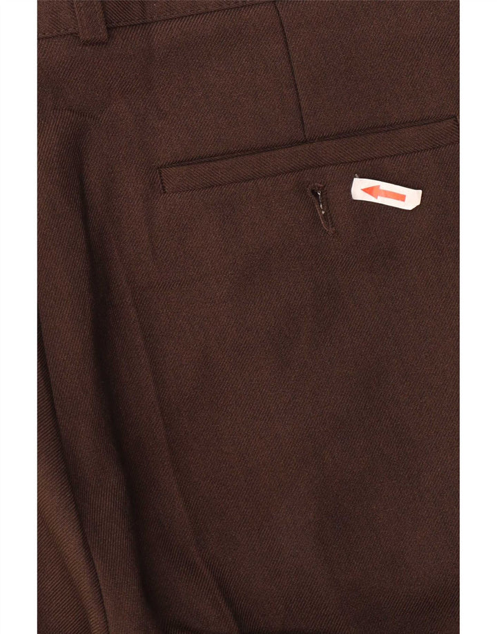 Marks & Spencer Straight Casual bukser til mænd W32 L26 brun polyester
