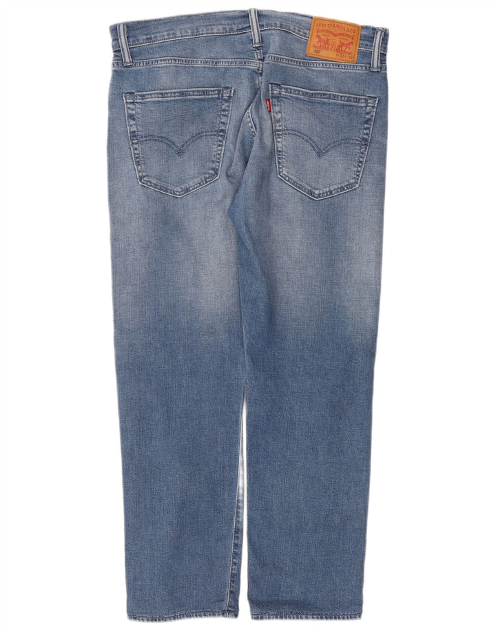 Levi's Herre 502 tilspidsede jeans W32 L28 blå bomuld