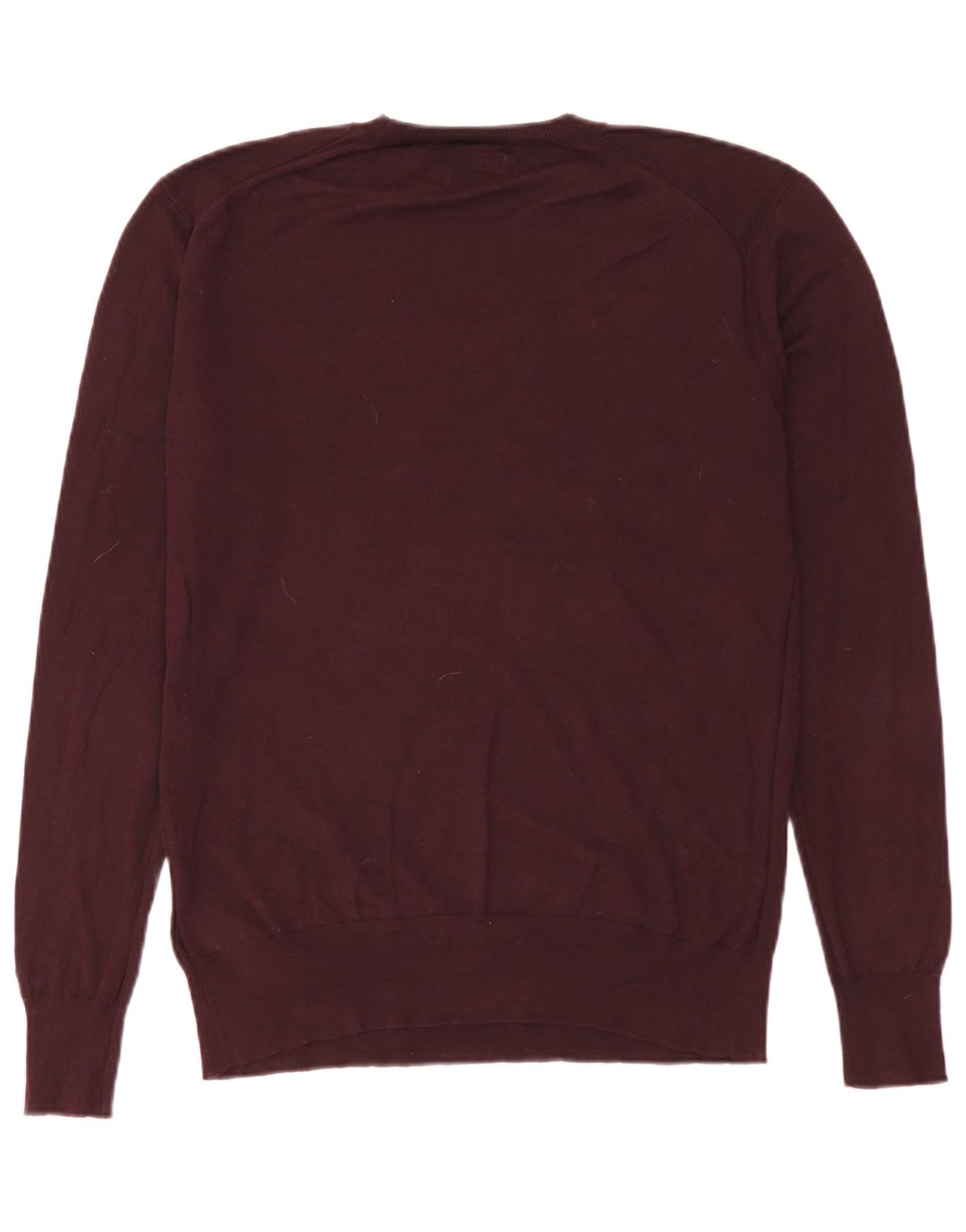 All Saints Herre Crew Neck Jumper Sweater Medium Burgundy Bomuld
