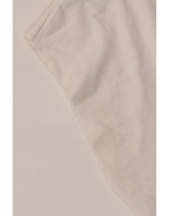 Calvin Klein Dame Grafisk Hættetrøje Sweater UK 12 Medium White