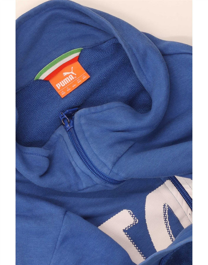 Puma Herre Italia Grafisk træningsdragt Topjakke 2XL Blå