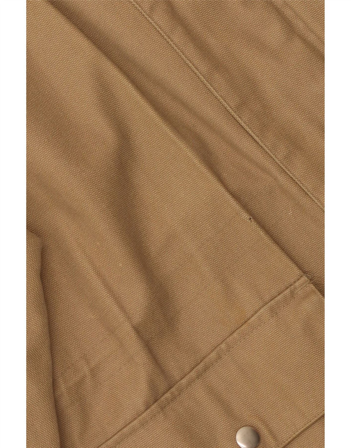 Vintage Herre Utility Jacket UK 44 2XL Beige Colourblock Bomuld