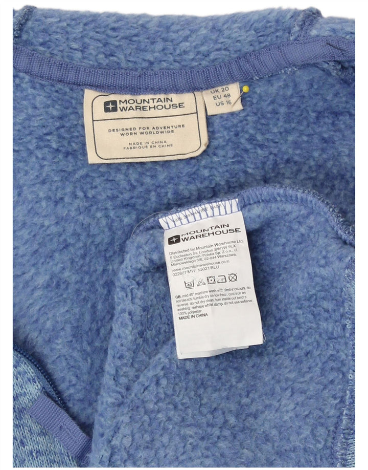Mountain Warehouse Dame træningsdragt Topjakke UK 20 2XL Blå Flecked