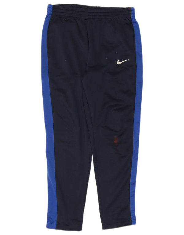 Nike Boys træningsdragt bukser 13-14 år XL Navy Blue Colourblock Sports