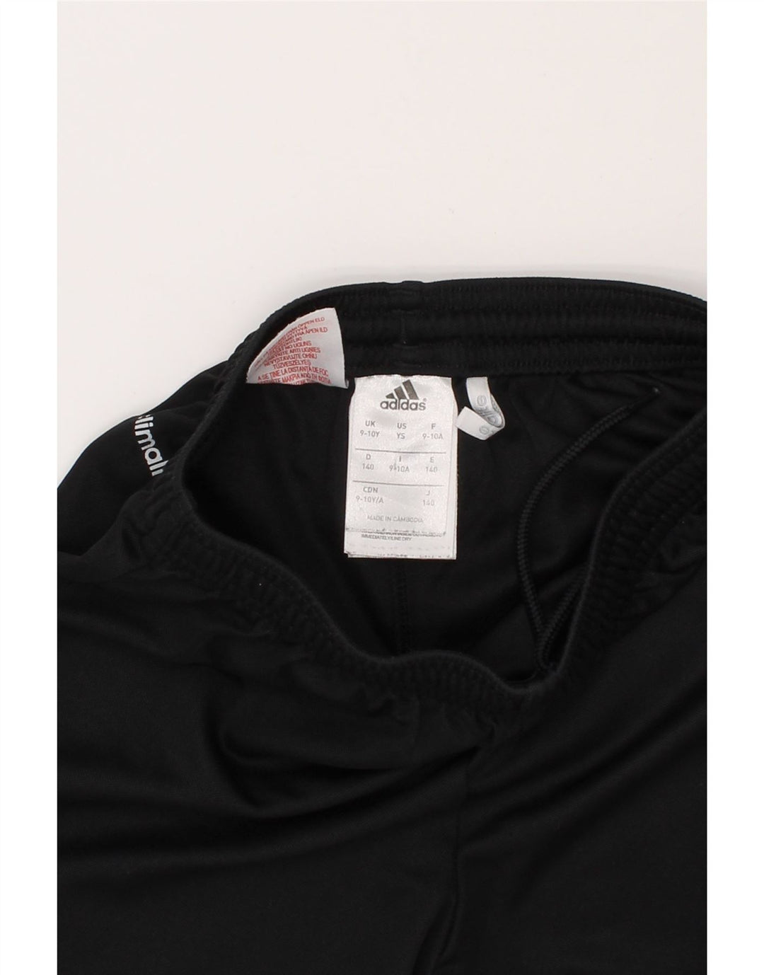 ADIDAS Boys Climalite Sport Shorts 9-10 Years Black Polyester Vintage Adidas and Second-Hand Adidas from Messina Hembry 