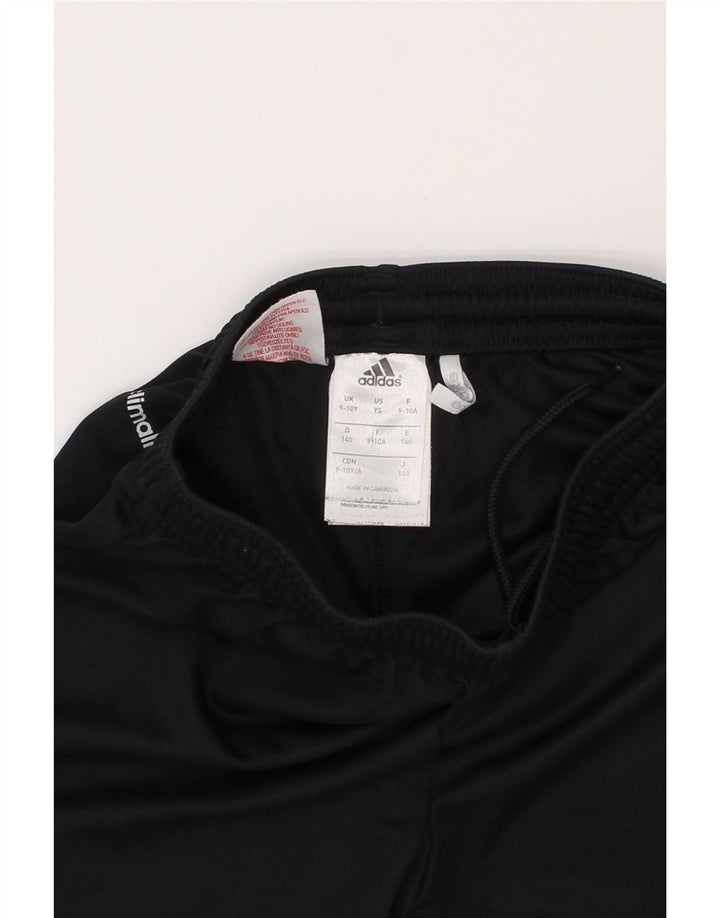 ADIDAS Boys Climalite Sport Shorts 9-10 Years Black Polyester Vintage Adidas and Second-Hand Adidas from Messina Hembry 