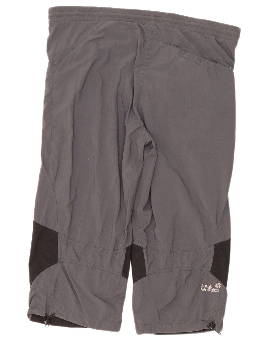 Jack Wolfskin Dame Capri Træningsdragt Bukser UK 14 Medium Grey Colourblock