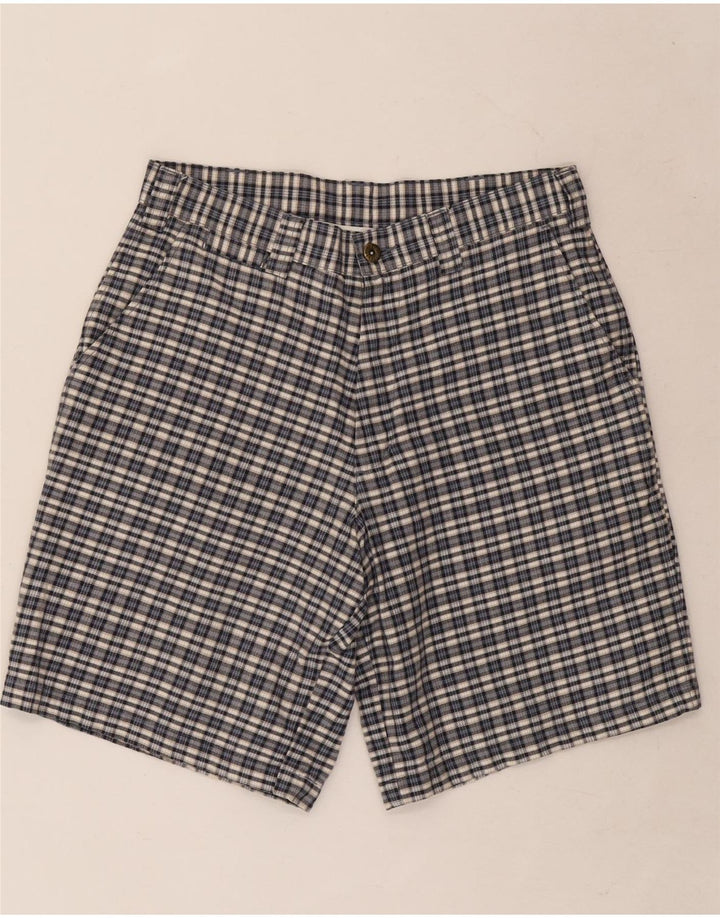 Lee Herre Dungarees Chino Shorts W30 Medium Blue Check