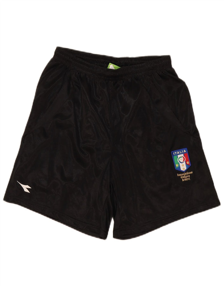 Diadora Herre Italia Sportsshorts Medium Sort Polyester