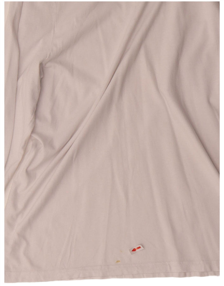 CALVIN KLEIN Mens Top Long Sleeve XL White Cotton