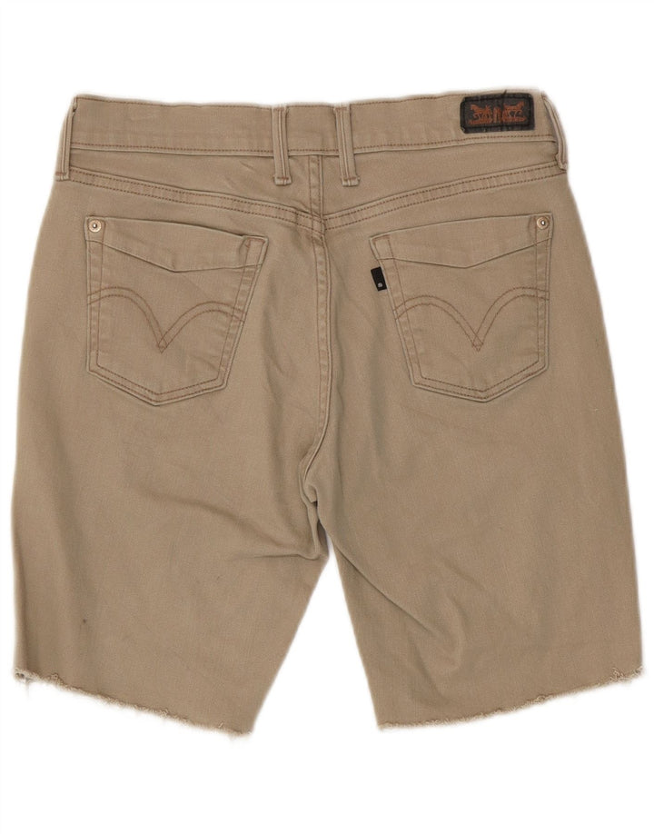LEVI'S Womens 505 denimshorts W27 Små beige bomuld