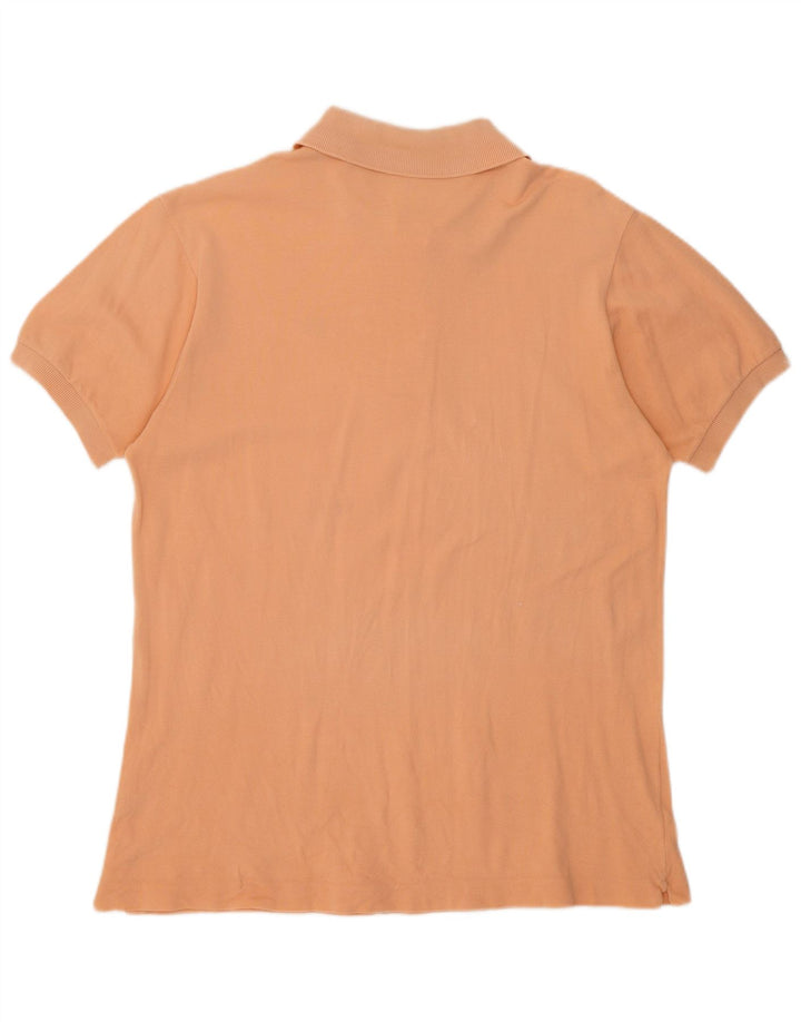 LACOSTE Poloshirt til mænd størrelse 5 Large Orange Bomuld
