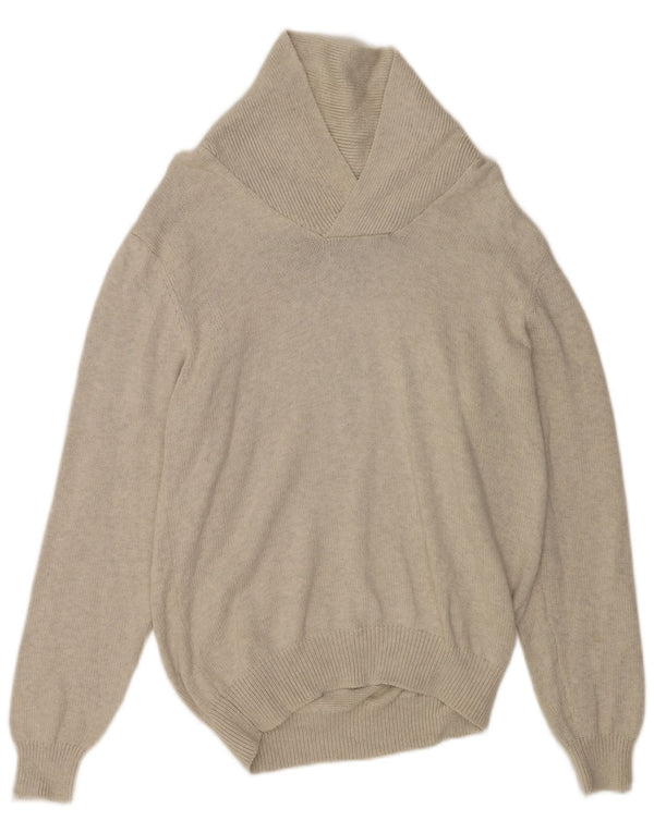 MARKS & SPENCER Herre sjalhalstrøjetrøje UK 41/43 Large Grey