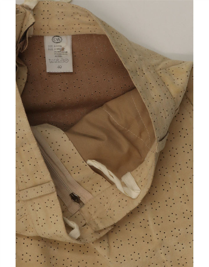 C & A Lige Chinobukser til kvinder EU 40 Medium W26 L30 Beige Rayon