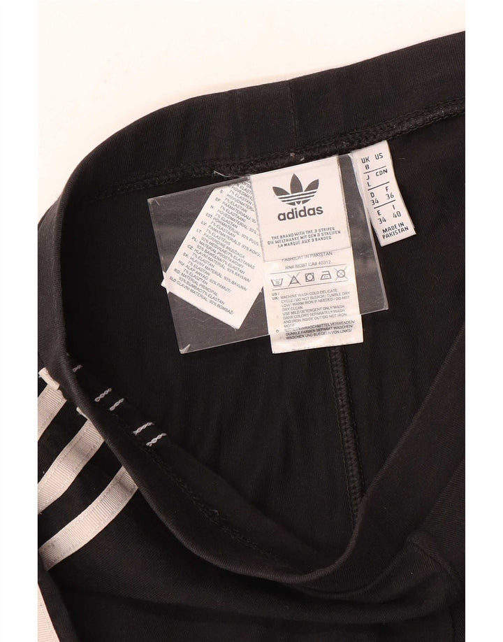 Adidas Dame Leggings UK 8 Small Black Bomuld