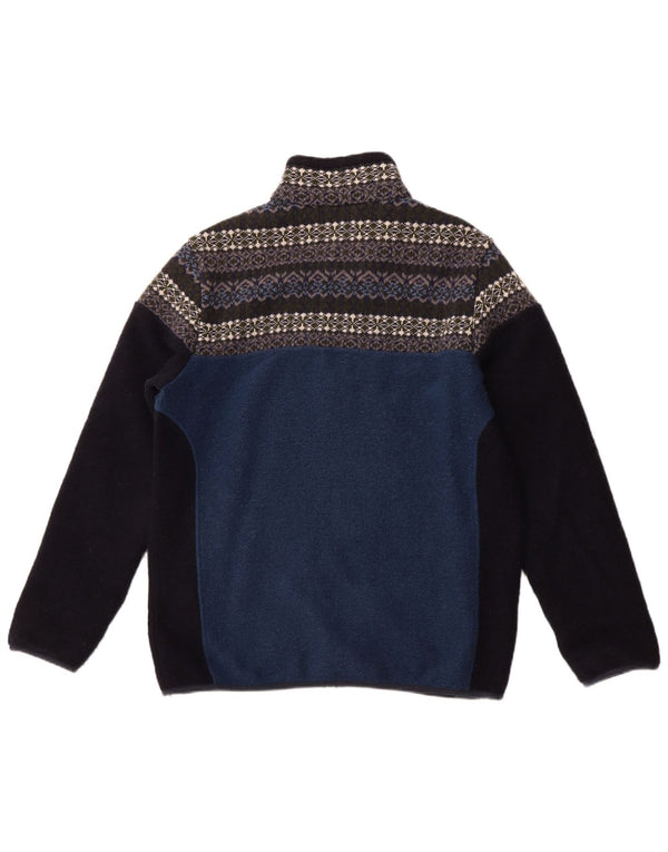 CMP Fleecejakke til mænd EU 54 2XL Blå Colourblock Polyester