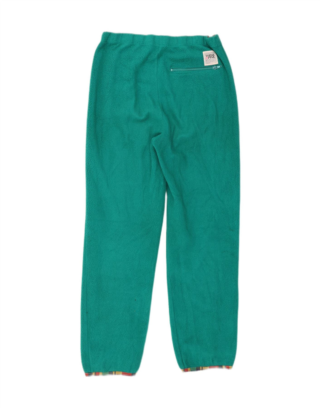 TÆNK PINK Dame Fleece hel træningsdragt IT 42 Medium Green Colourblock