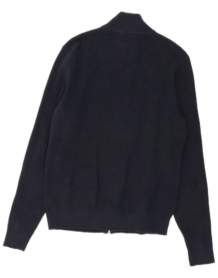Marks & Spencer Herre cardigan sweater lille marineblå polyester