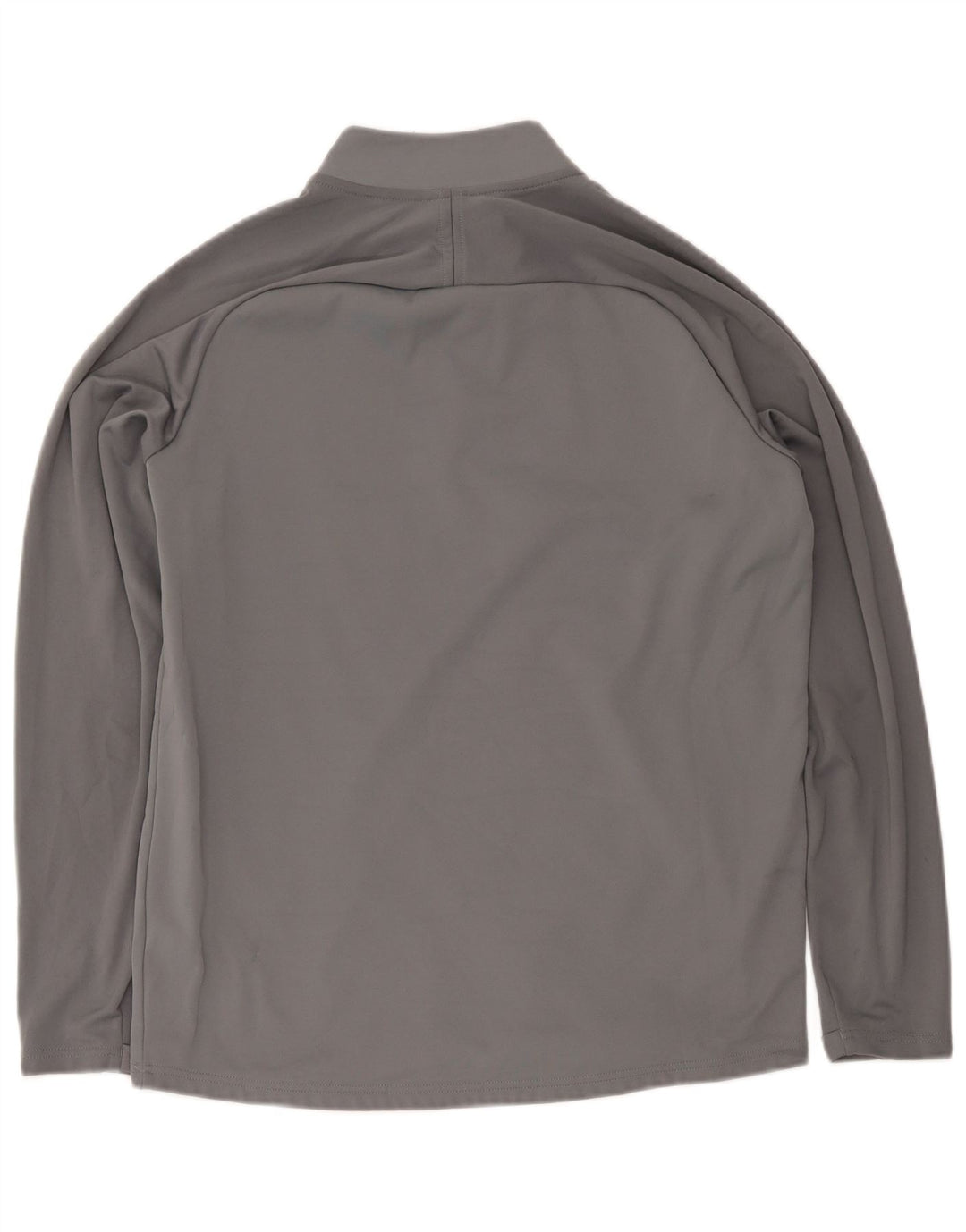 Nike Herre Dri Fit Pullover med lynlås-hals Træningsdragt Top Stor grå farveblok