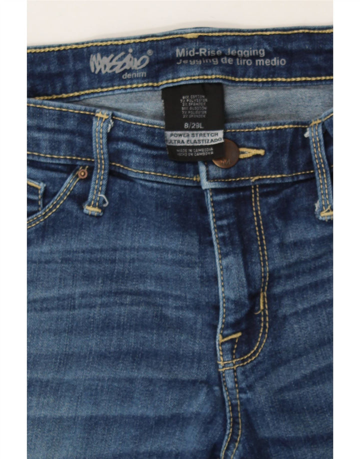 MOSSIMO Womens Mid Rise Jegging Jeans US 8 Medium W29 L29 Blue Cotton Vintage Mossimo and Second-Hand Mossimo from Messina Hembry 