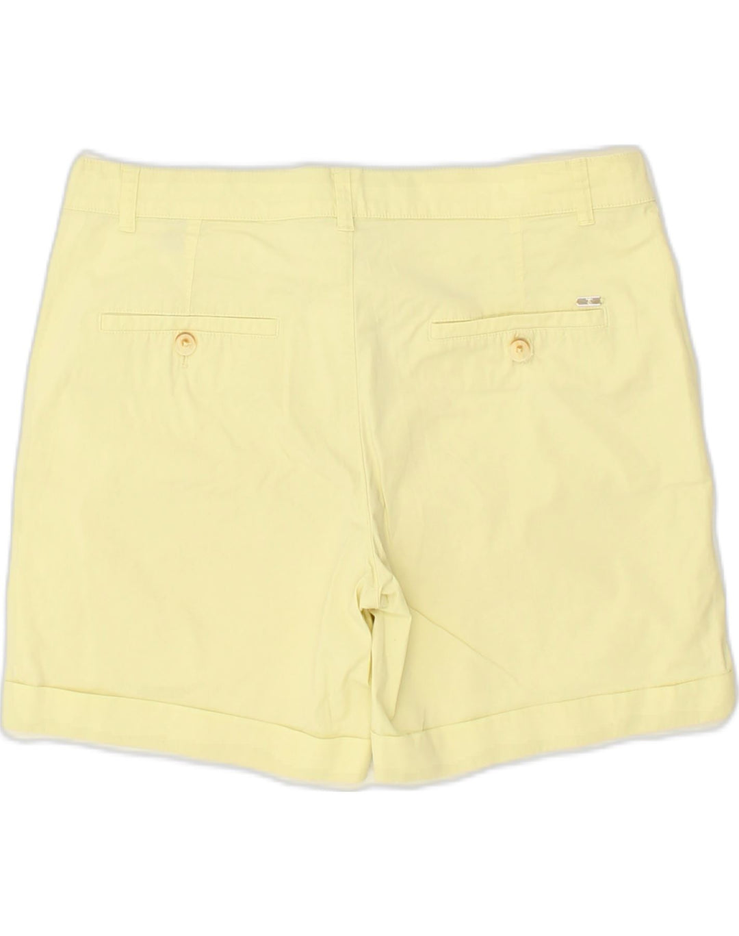 MASSIMO DUTTI Womens Casual Shorts W32 Large  Yellow | Vintage Massimo Dutti | Thrift | Second-Hand Massimo Dutti | Used Clothing | Messina Hembry 