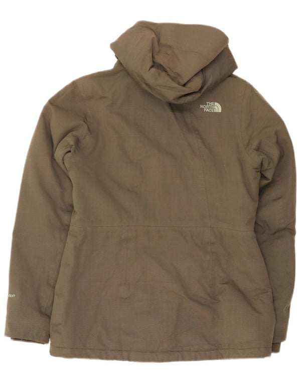 The North Face Dame Hætte Oversized Windbreaker Jacket UK 10 Small Khaki