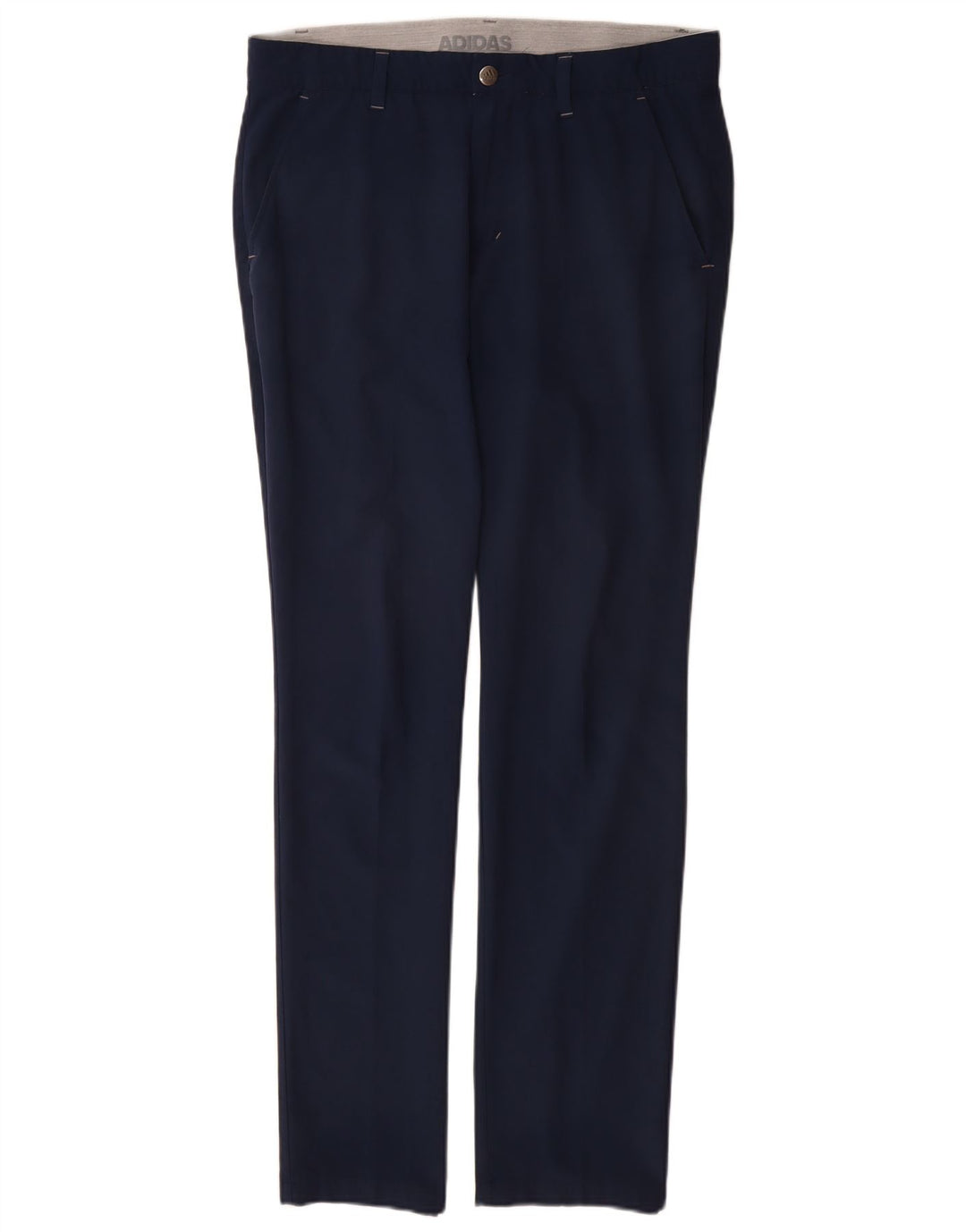 ADIDAS Slim Chino-bukser til mænd W32 L32 Marineblå polyester